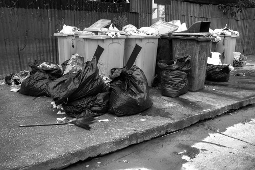 Business waste removal truck in Peckham